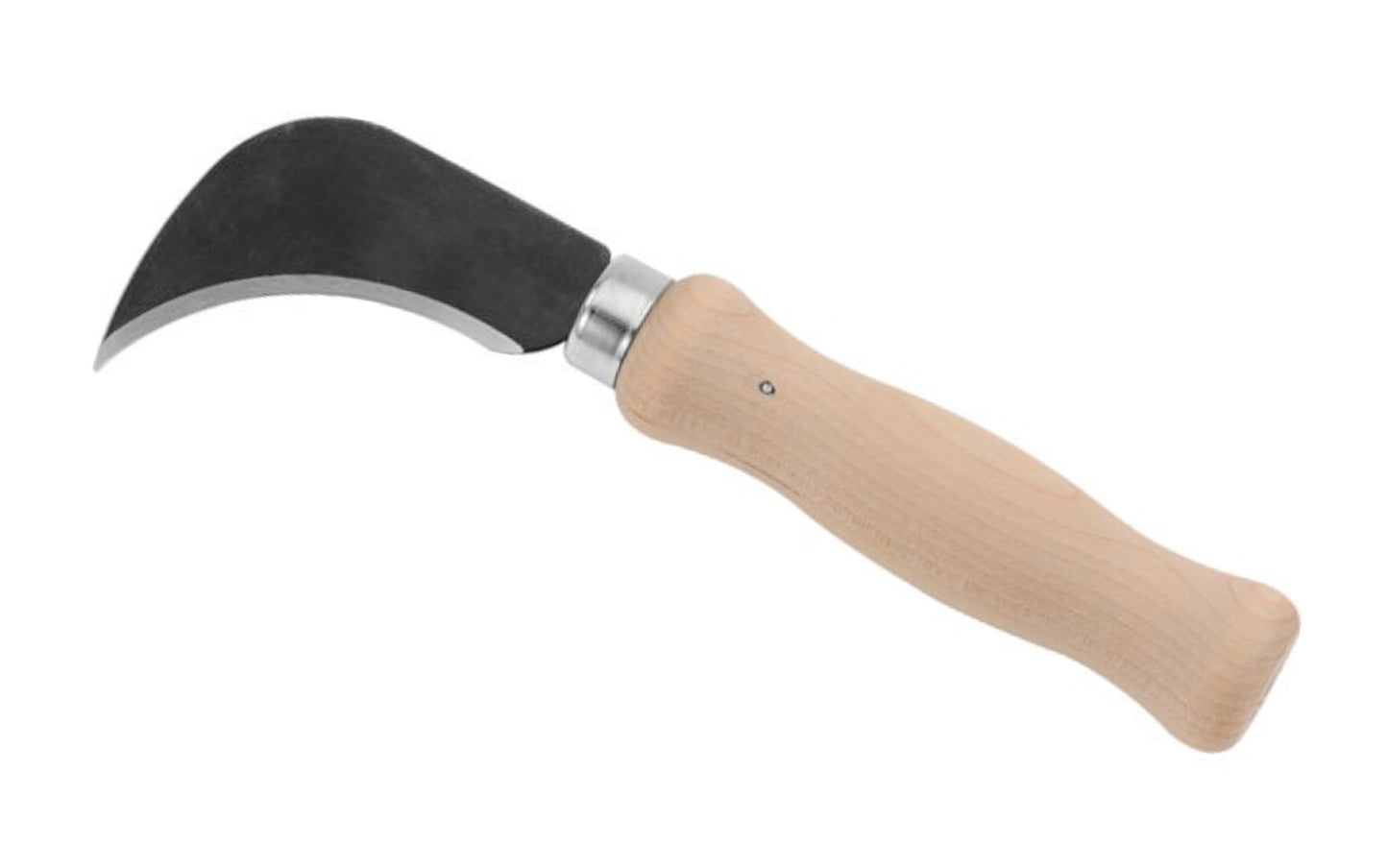 This Stanley Linoleum Knife is for cutting & trimming vinyl or linoleum floor covering, roofing, and similar material. Taper ground cutlery steel blade permanently fastened to comfortable hardwood handle. 6" overall length. Model 10-509.