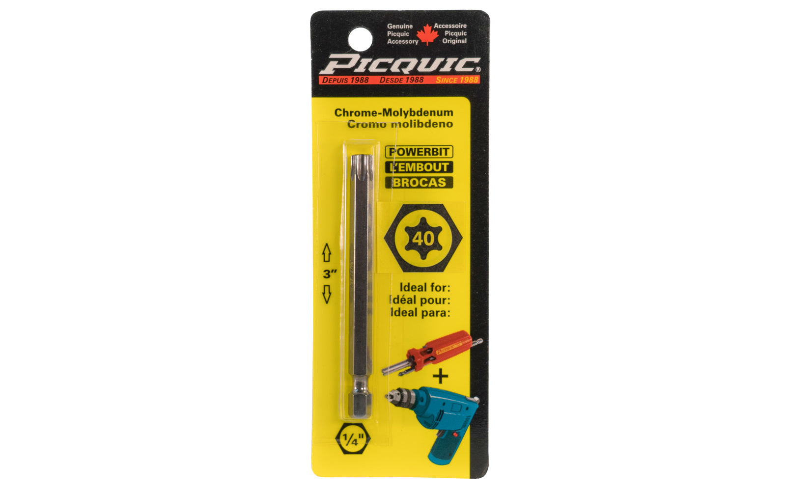 Picquic 3" Powerbit Torx 40 Hardwick & Sons