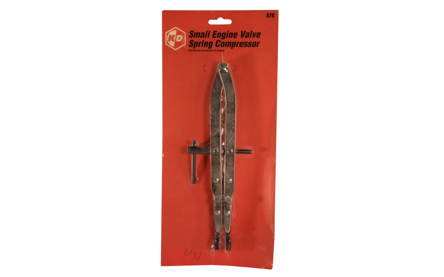 KD Tools Small Engine Valve Spring Compressor. Use to compress valve springs on Briggs & Stratton, Clinton (model 300, 700 and 100), Kohler and other small engines. KD Tools Model No. 379.