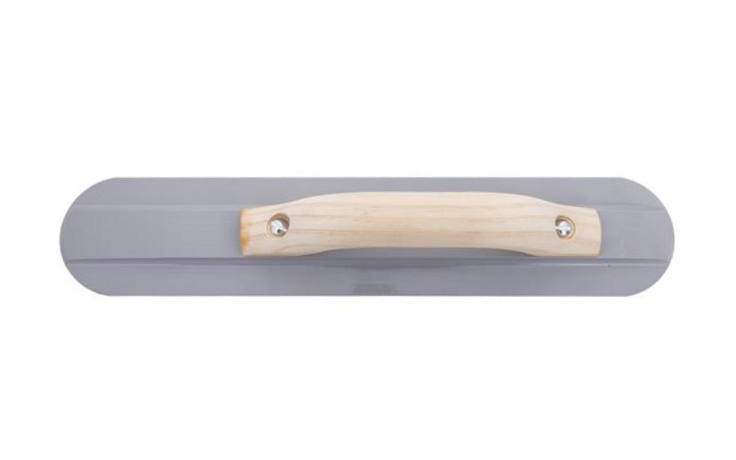 This Marshalltown 16" x 3-1/8" Round Magnesium Hand Float is ideal for preparing your concrete surface for troweling. Fully rounded ends eliminate float marks. The durable, lightweight magnesium blade material works well with air entrained concrete.
