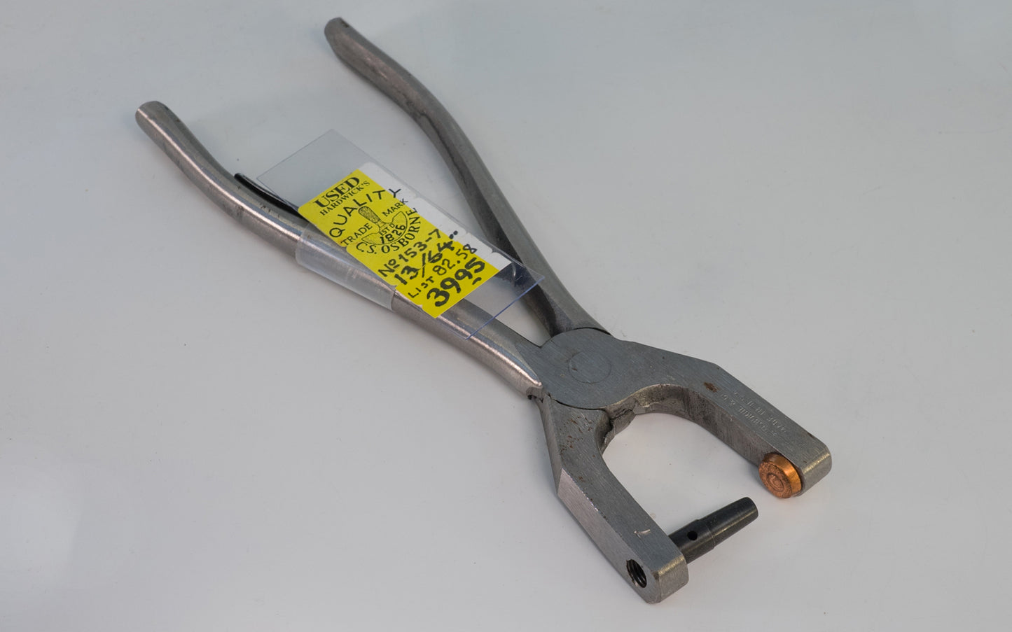 CS Osborne Spring Punch 13/64" - 153-7. Used - Good condition - Very light wear and some specks of rust. Made in USA