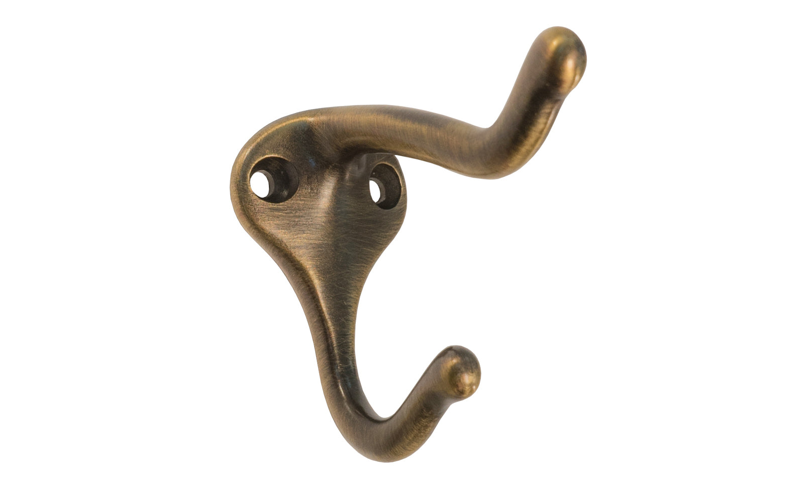Ives Solid Brass Coat & Hat Hook ~ Antique Brass Finish – Hardwick & Sons