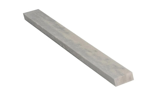 Hard Arkansas Bevel Shape File Stone ~ 4" x 1/2" x 3/16". The 'Hard Arkansas Bevel File Stone ~ 4" x 1/2" x 3/16"' is a super-fine stone that is satisfactory for the final edge on woodworking cutting tools & knives. Made in USA