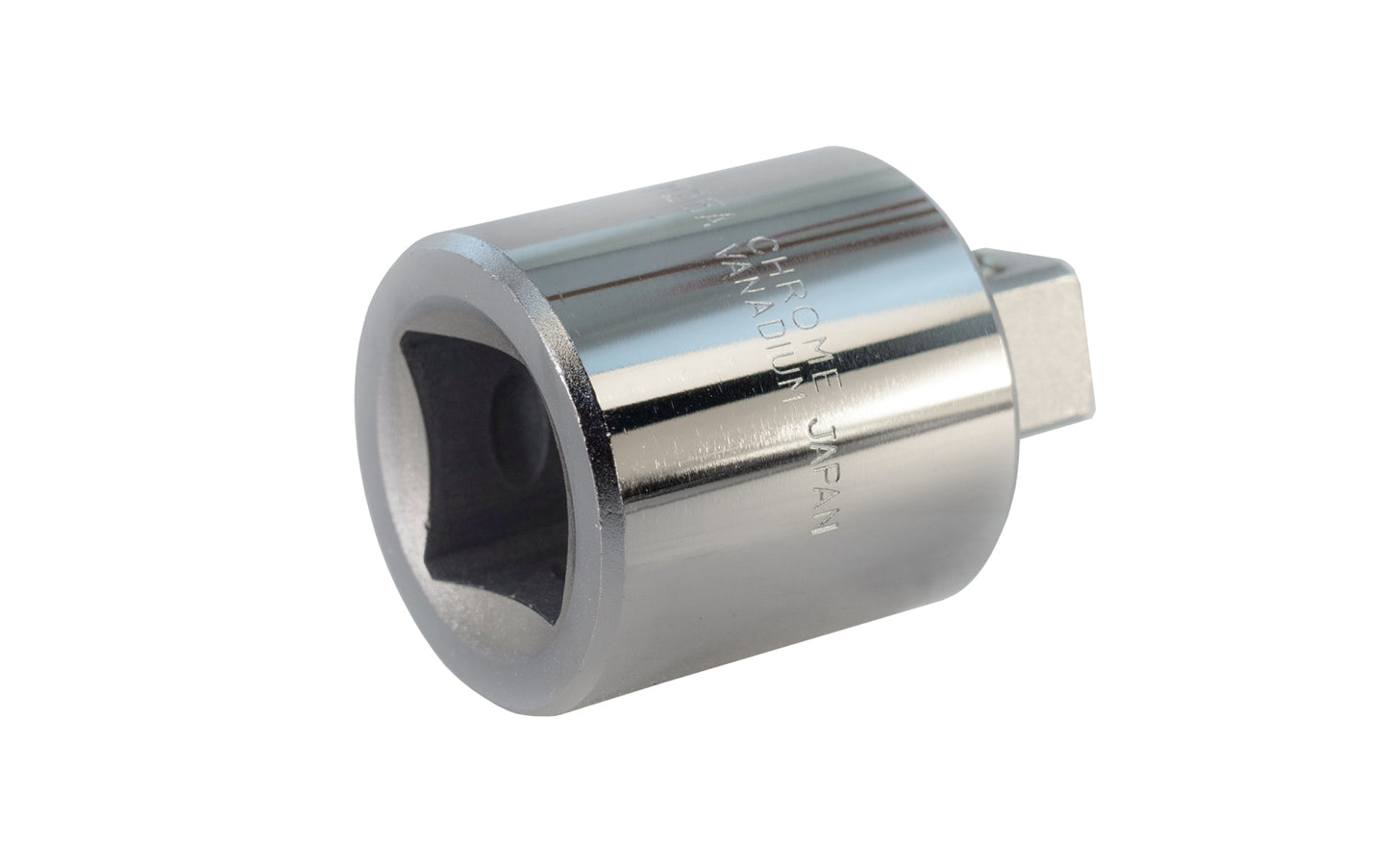 Japanese 3/4" Female to 1/2" Male Socket Adapter. Center Sockets. M25A. 3/4" F x 1/2" M. Made in Japan.