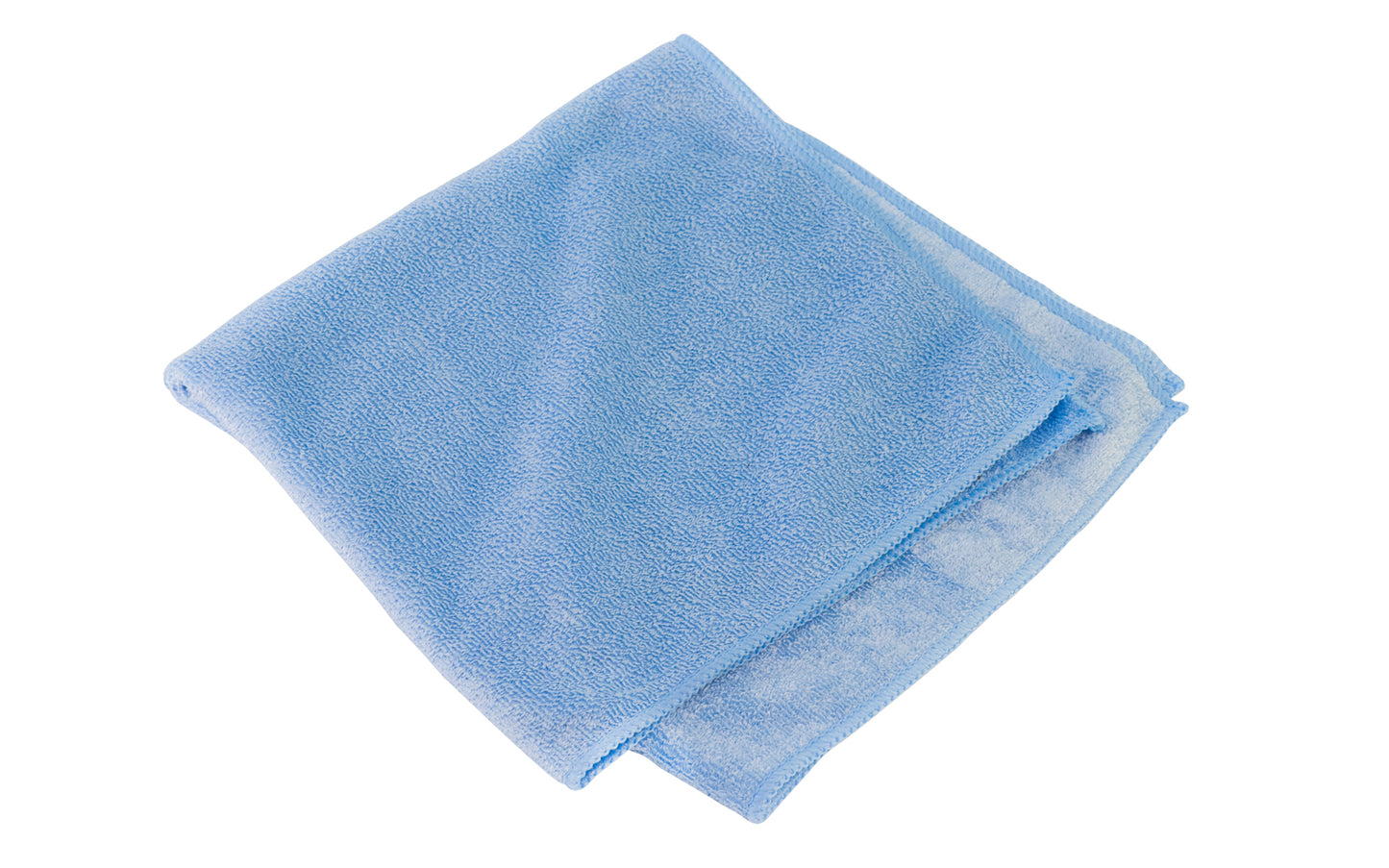 Norton 16" x 16" Micro Fiber Cloth - Wet Cleaning (Blue). Attracts & traps smallest particles - Hypo allergenic. Washable & reusable. 70% polyester / 30% polyamide. Made by Norton Abrasives, St. Gobain. Model No. 05300.
