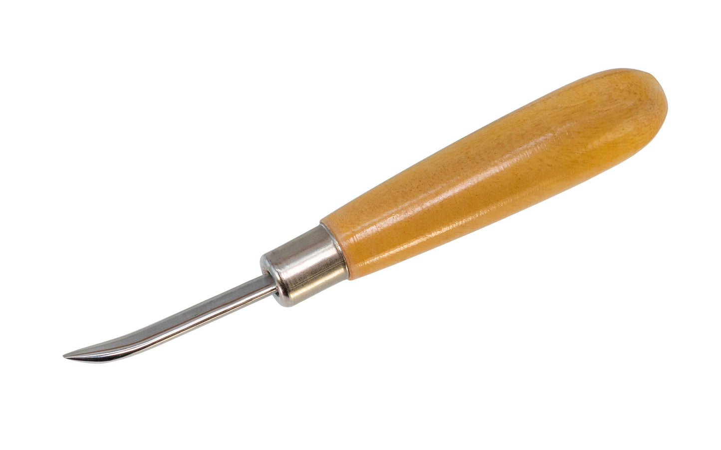 6-1/4" Curved Burnisher with Wooden Handle. A great tool for achieving a high shine on metal jewelry & parts. The metalworking tip is good for effectively smoothing out scratches, bumps, & tool marks. Made by SE.