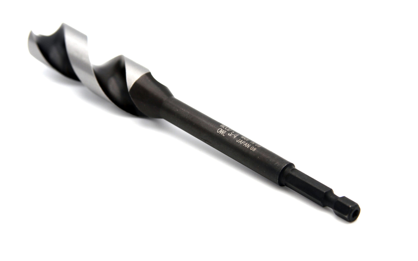 Wood Owl 3/4" (19 mm) Diameter x 6-1/2" ~ OverDrive Fast Boring Bit - Model No 00702 - Made in Japan - Concave Lead-in Edge for smooth starts & fast cuts