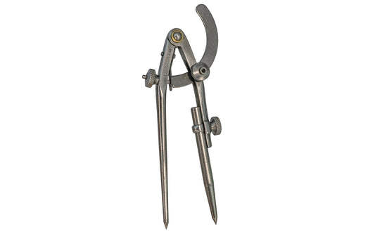 CS Osborne Extension Wing Divider - Solid Steel ~ 6" Size - Made in USA ~ Model No. 104-6 ~ Points are carefully hardened - Springs are carefully tempered - Extendable point ~ up to 15" circle can be scribe ~ 096685570426