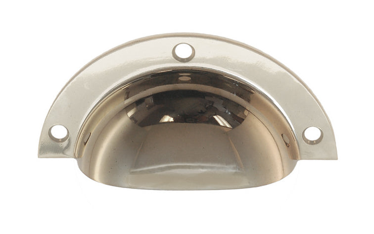 Large Stamped Brass Bin Pull ~ 3-3/4" Wide