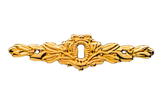 Solid Brass Elegant Long Keyhole ~ Non-Lacquered Brass (will patina naturally over time)