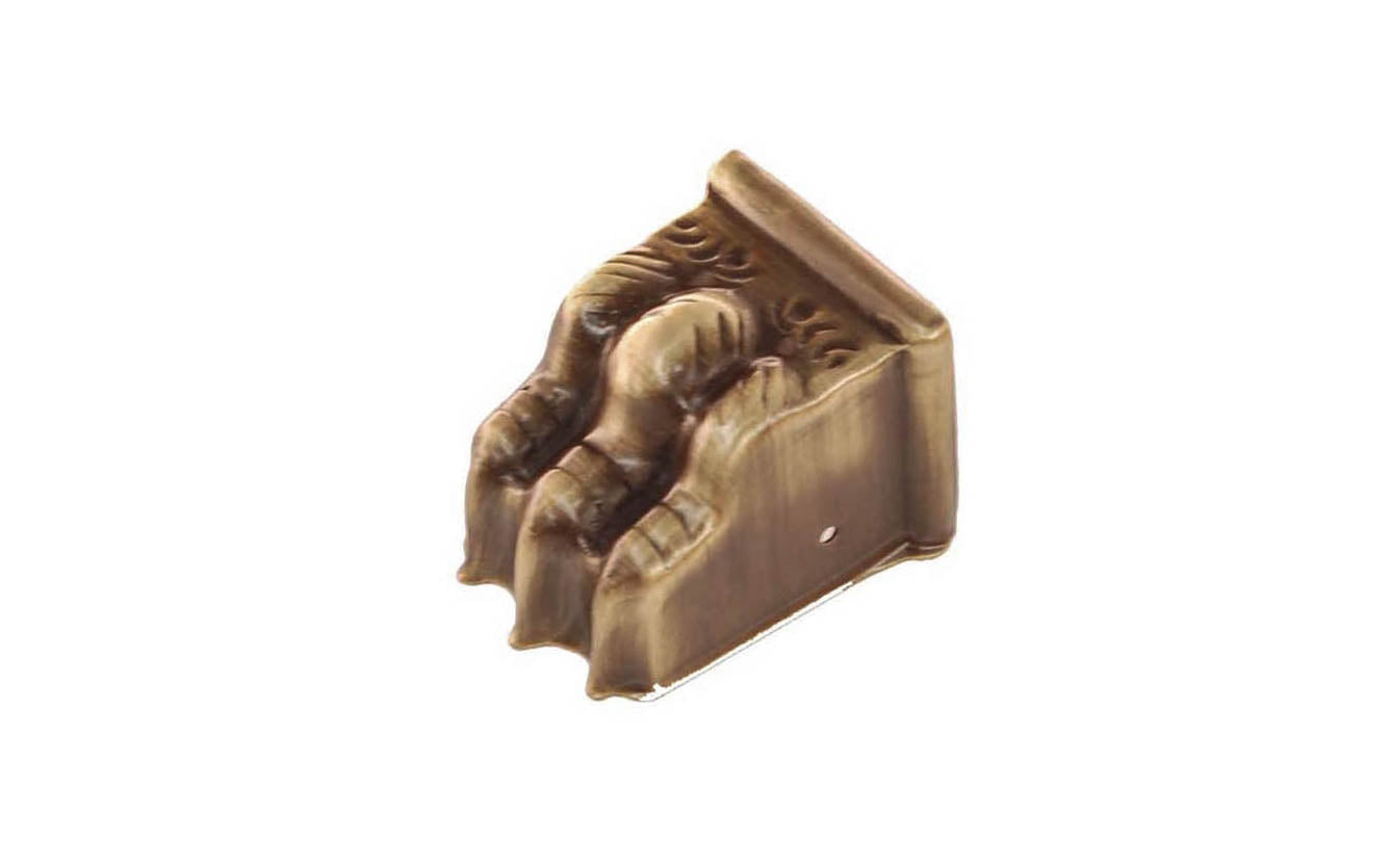 Brass Clawfoot Toe Cap ~ Antique Brass Finish ! Vintage-style Hardware · Traditional & classic ~ Duncan Phyfe style ~ Made of stamped brass material ~ Designed to protect & beautify your furniture ~ Excellent for sofas, tables, dressers, & antique cabinets