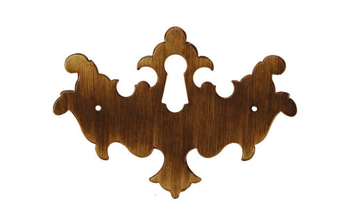 Solid Brass Chippendale Keyhole ~ Antique Brass Finish