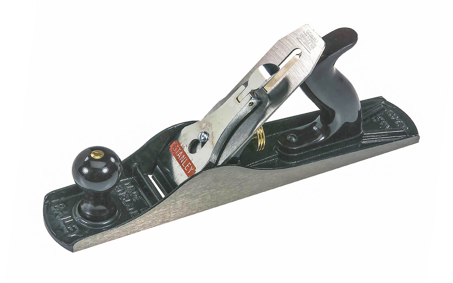 Model No. 12-905 · 2" wide blade ~ Tempered carbon steel cutter ~ Ground & smooth cast-iron bottom machined flat & true ~ Professional grade. Stanley Bailey No. 5 Jack plane is great for general shaving of wood surfaces. Chip breaker double-iron cutter & lever provide maximum control. resting at 25° angle. 076174129052