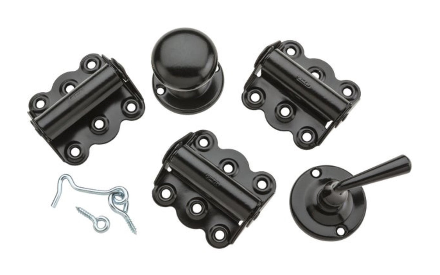 Black Finish Steel Screen / Storm Door Set