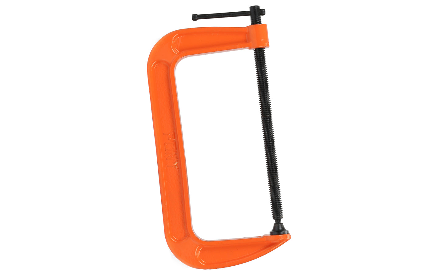 Pony 8" Classic C-Clamp ~ No. 2680 - Opening 8" (200 mm) - 4" (100 mm) Depth - Pony / Jorgensen - 1000 lb. Clamping Force - Iron frame & steel hardware ~ 044295268035