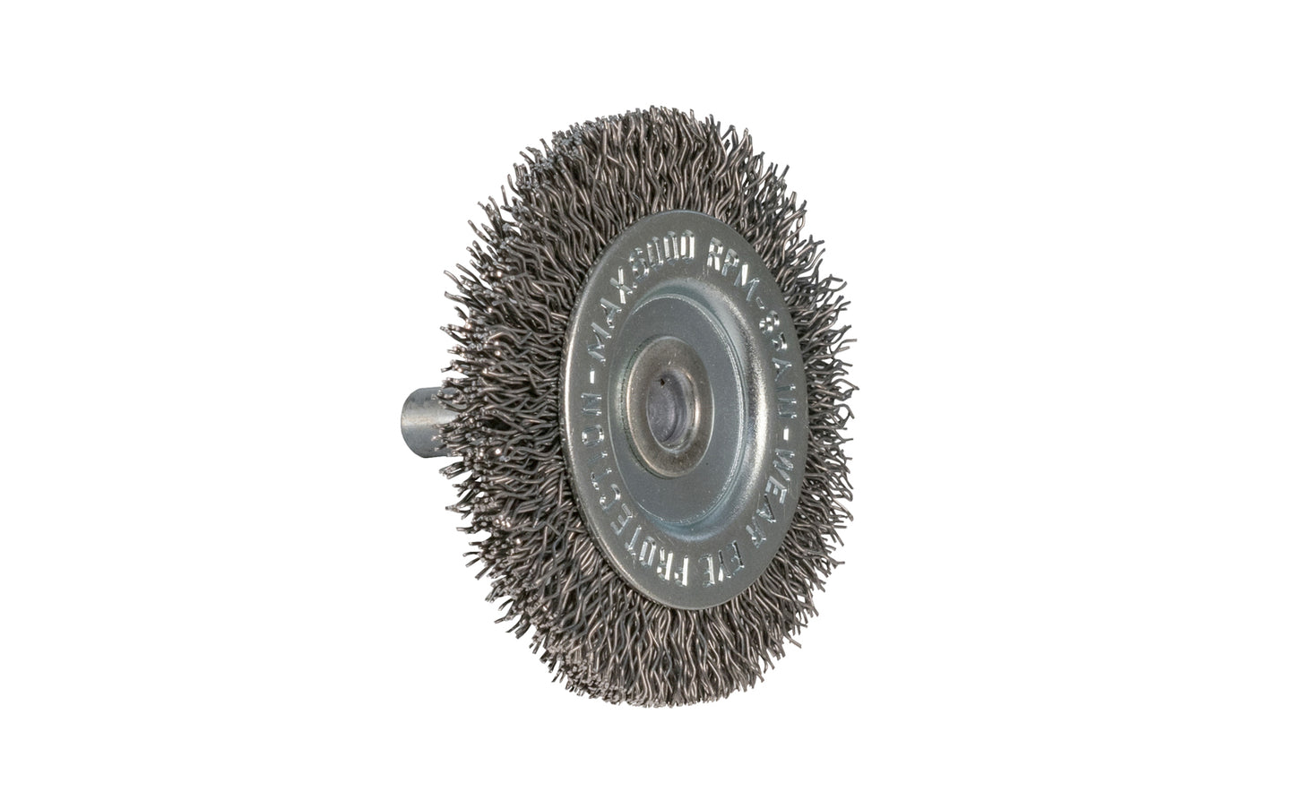 Alfa Tools 2" Coarse Wire Wheel - 1/4" Shank. 0.012" Wire Diameter. 6000 RPM max. All-steel construction. Applications include deburring, blending, removal of rust, scale, dirt, & finish preparation prior to painting or plating. Made by Alfa Tools.
