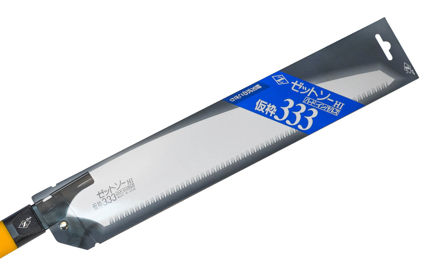 Made in Japan Z-Saw #H-333 | #15014 ~ Crosscut Teeth: 10 TPI ~ Heavy duty & extra coarse pull-saw ~ Impulse Hardened Teeth ~ Blade is removable ~ For timber framing & general construction, for house framing & or 2 x 4 or 2 x 8 materials ~ The handle is extra long too for longer & more powerful strokes