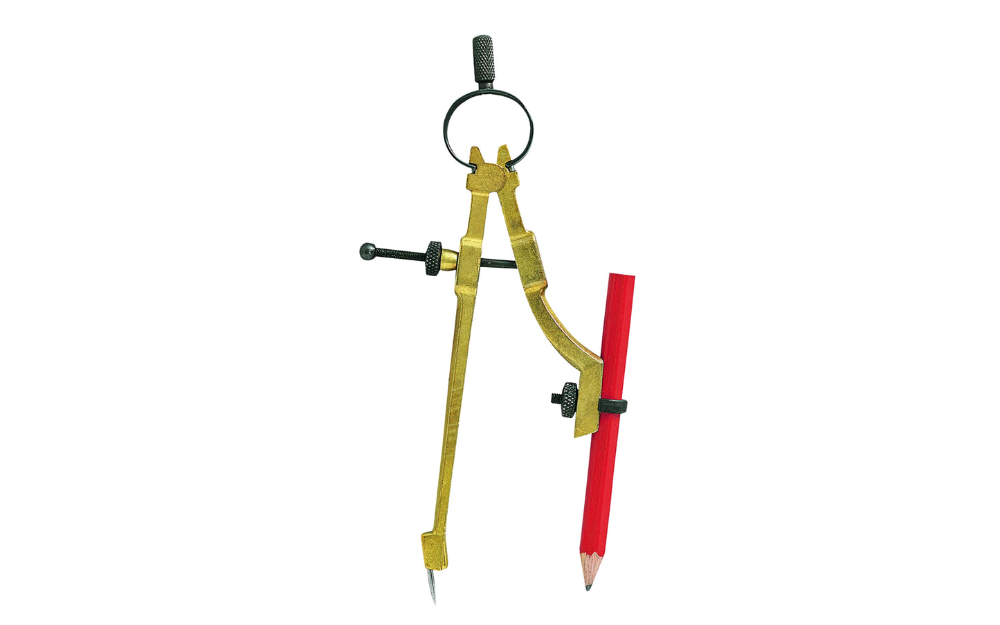 Pencil Compass & Scriber ~ Made of die cast material & rust resistant metal ~ Tool steel point ~ Adjustable spring tension ~ Maximum diameter: 9" ~ Ideal for marking & scribing contours & circles ~ General Tools Model 842