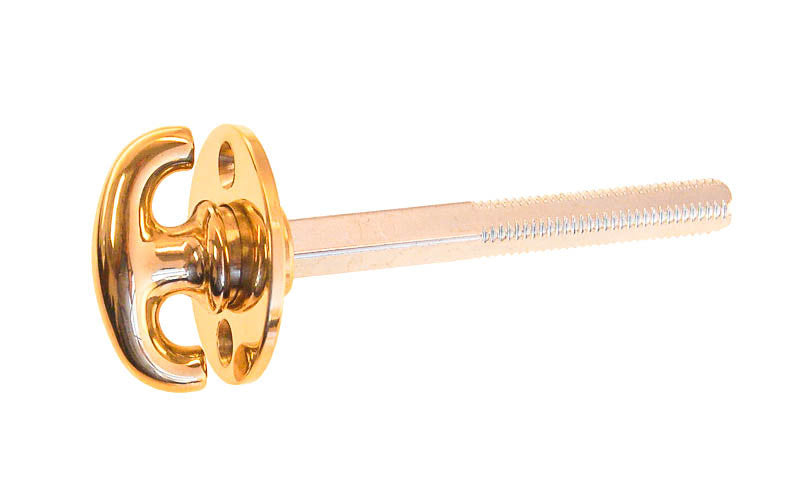 Closet Spindle with Thumb Turn ~ 3" Length ~ Lacquered Brass Finish