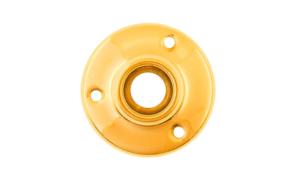 Stamped Brass Rosette ~ 2" Diameter ~ Lacquered Brass Finish