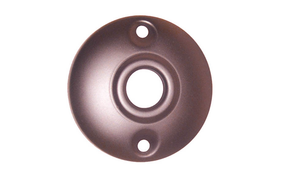 Stamped Brass Rosette ~ 2-1/2" Diameter ~ Oil Rubbed Bronze Finish