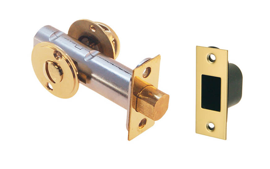 Thumb Turn Deadbolt for Doors With Emergency Slot ~ Non-Lacquered Brass (Will Patina Over Time)