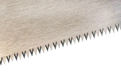 Made in Japan · Crosscut Teeth: 19 TPI ~ Flexible blade ~ Great for flush cutting ~ Brass riveted in a Beechwood handle ~ A small flexible Japanese pull-saw that's great for flush cutting, trim work, & cutting dowels & pegs