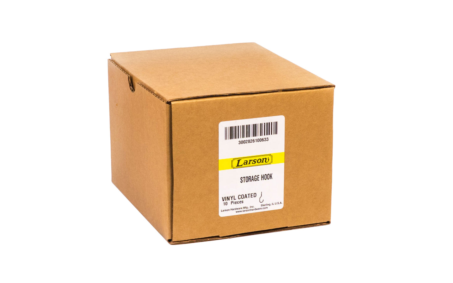 Black Vinyl Coated Bike Hook ~ Heavy Duty 6-1/2" Bulk Box