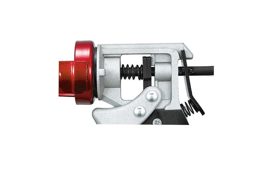 Tajima 'Convoy' Super Caulking Gun for 10 Oz Tubes / 1/10 Gal. - Model No. CNV-100SP - "Convoy" Super model - Designed for 10 oz tubes (1/10 gal. tubes) - 360° rotating handle - Steel welded barrel - Seal puncture pin ~ Auto-flow system