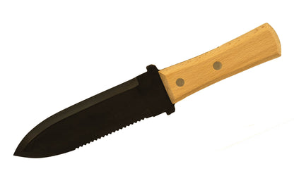 Japanese "Hori Hori" Garden Tool ~ Carbon SteelMade in Japan · Tough & durable carbon steel ~ 6" long blade ~ Beveled blade & serrated edge~ Tempered for heavy use ~ Very popular digging soil & weeding knife 