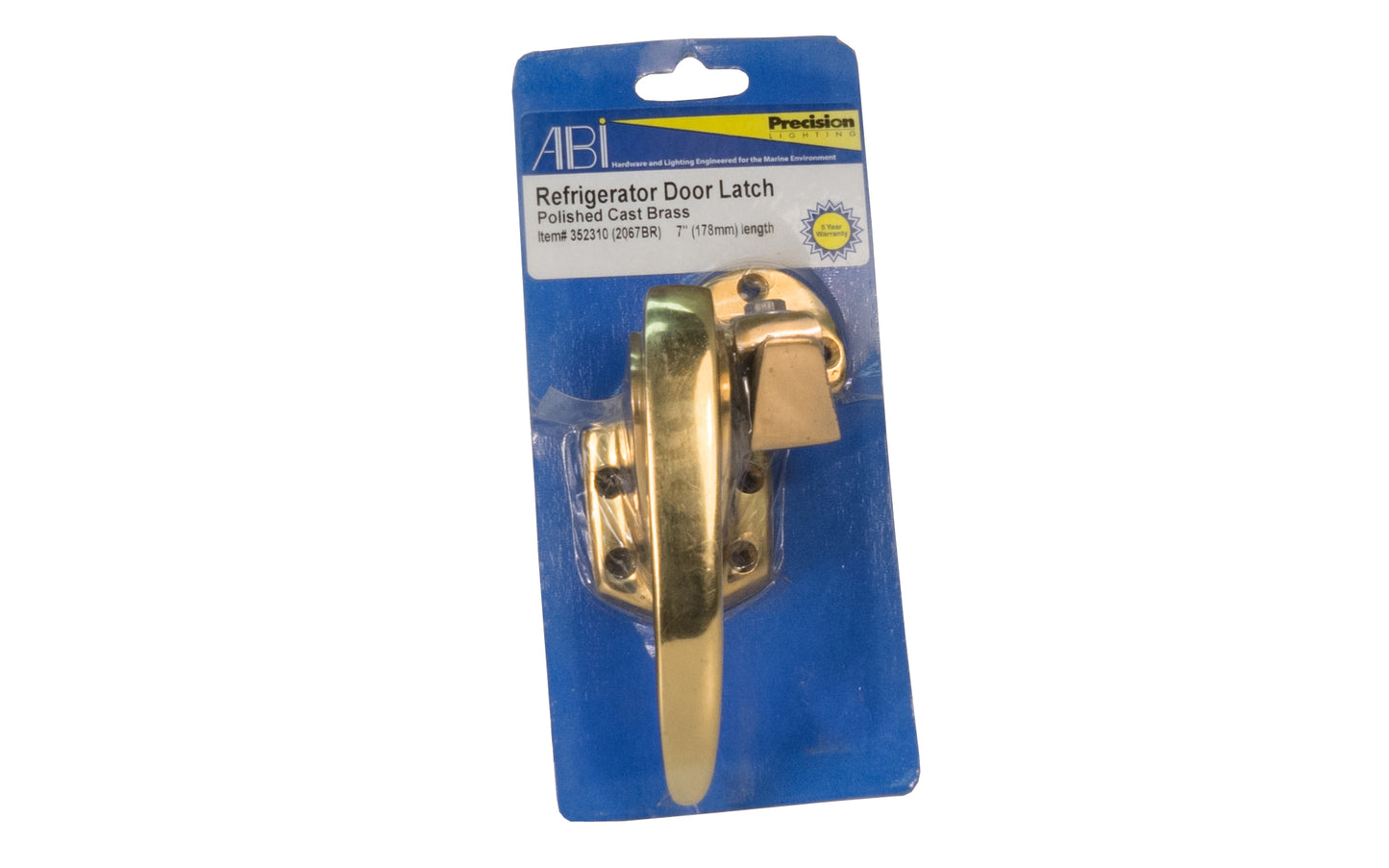 ABI Polished Cast Brass Door Latch ~ Item #352310