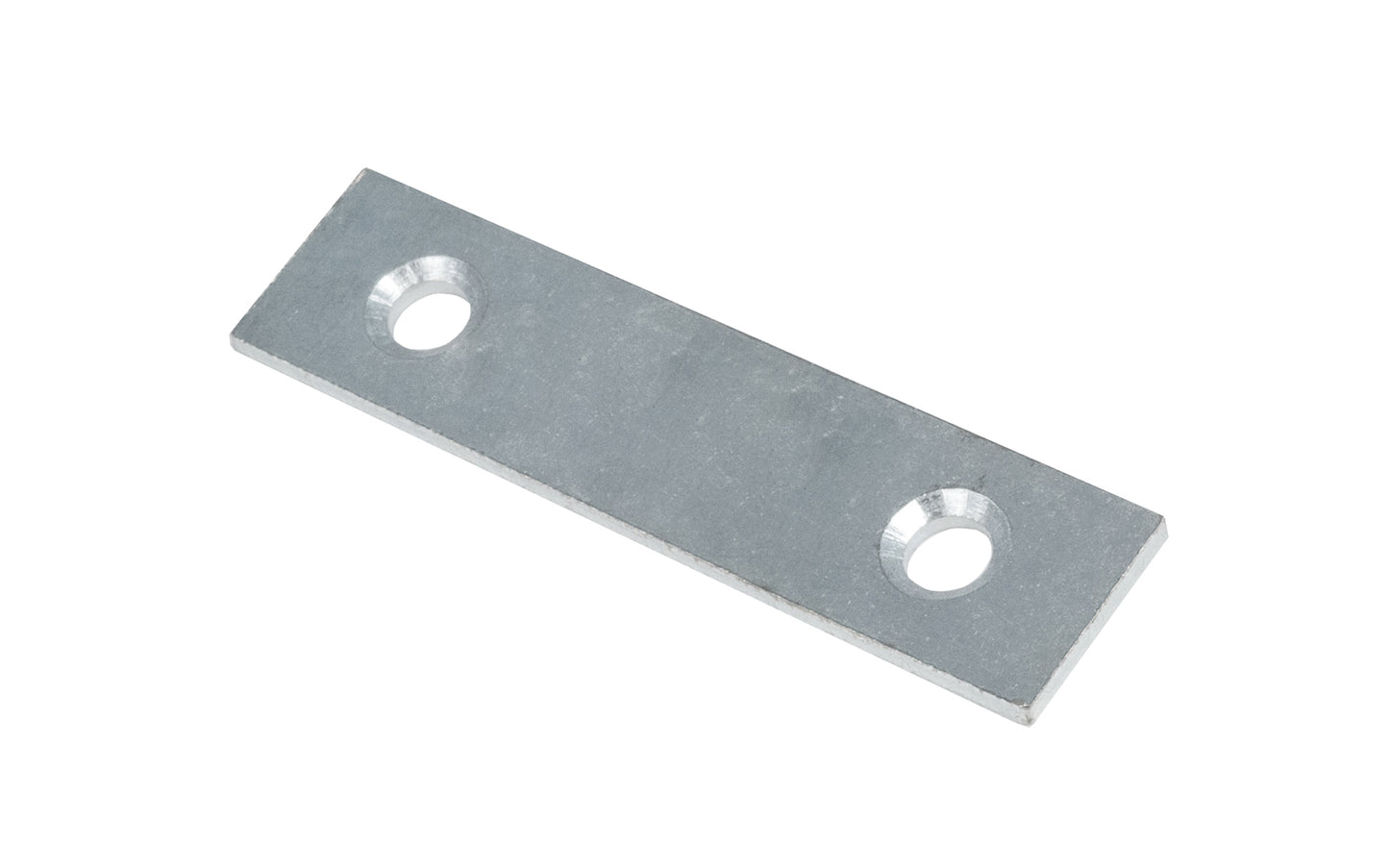 These flat mending plate irons are designed for furniture, cabinets, shelving support, etc. Allows for quick & easy repair of items in the workshop, home, & other applications. Made of steel material with a zinc plated finish. Countersunk holes. Sold as singles. 2-1/2" long size.