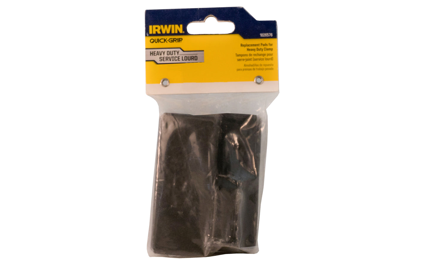 Irwin Quick Grip Replacement Pads for Heavy Duty Clamp. Model No. 1826576. Two per pack.