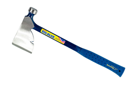The Estwing Riggers Axe ~ Milled Hammer Face is excellent for construction purposes, landscaping, yard work, & outdoor camping. Model #E3-R. Made in USA ~ 034139621218