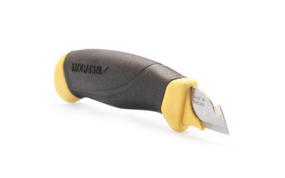 Mora Electrician's Knife ~ Stainless Steel ~ Made in Östnor, Sweden · Made of quality stainless steel with a hardness of 57 HRC ~ Special spur feature for cable stripping ~ Mora 12201 ~ 7391846015222