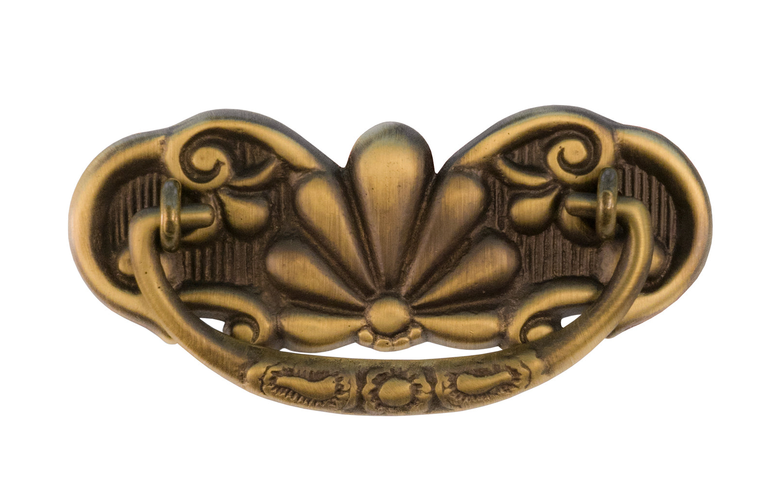 Solid Brass Victorian Drop Pull ~ 3" On Centers – Hardwick & Sons