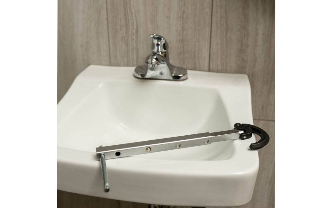 The General Tools Adjustable Basin Wrench 11" to 16" Extension 140XL is a Telescoping Basin Wrench for larger nuts is ideal for reaching the nuts securing the back of sinks & washbasins. 038728014016