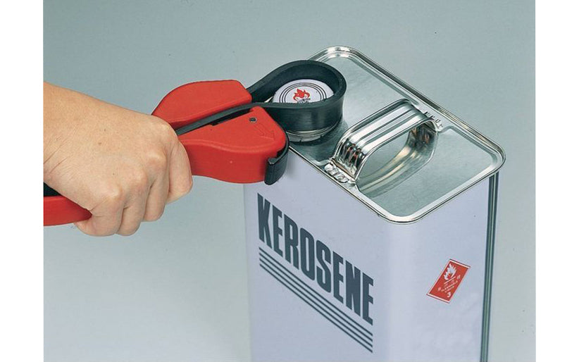 Adjustable Rubber Strap Wrench is ideal for holding, tightening or loosening irregular shapes. It can be used to open or tighten jar lids, bottles, pipes or any round or oblong object. General Tools Model 1566. Locking mechanism provides leverage on odd shaped objects. Tough 3/4" wide strap works well in tight spaces