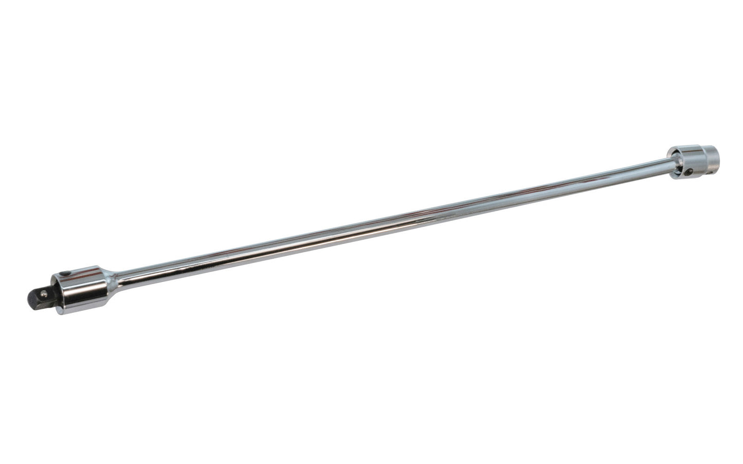 20" Double Ended Extension Bar 3/8" Dr. Chrome Vanadium Steel. Extension bar. Both ends swivel. Made in Japan.