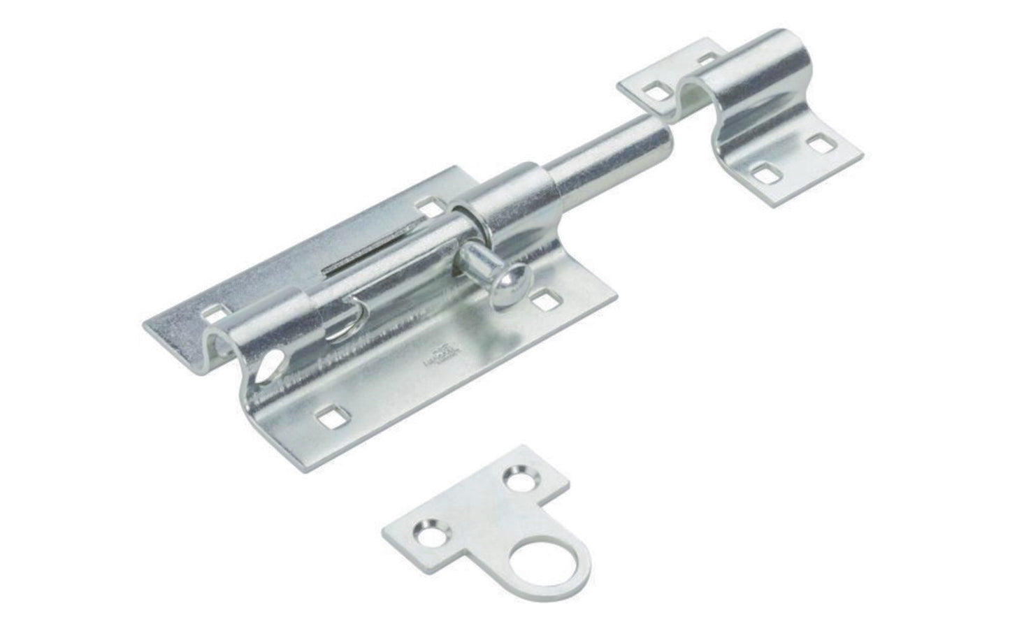 This Zinc-Plated Heavy Duty Barrel Bolt is designed for security applications such as large gates, farm buildings, sheds, stockrooms, doors & other heavy-duty installations, etc. It can be padlocked for additional protection. National Hardware Model No. N151-118. 038613151116