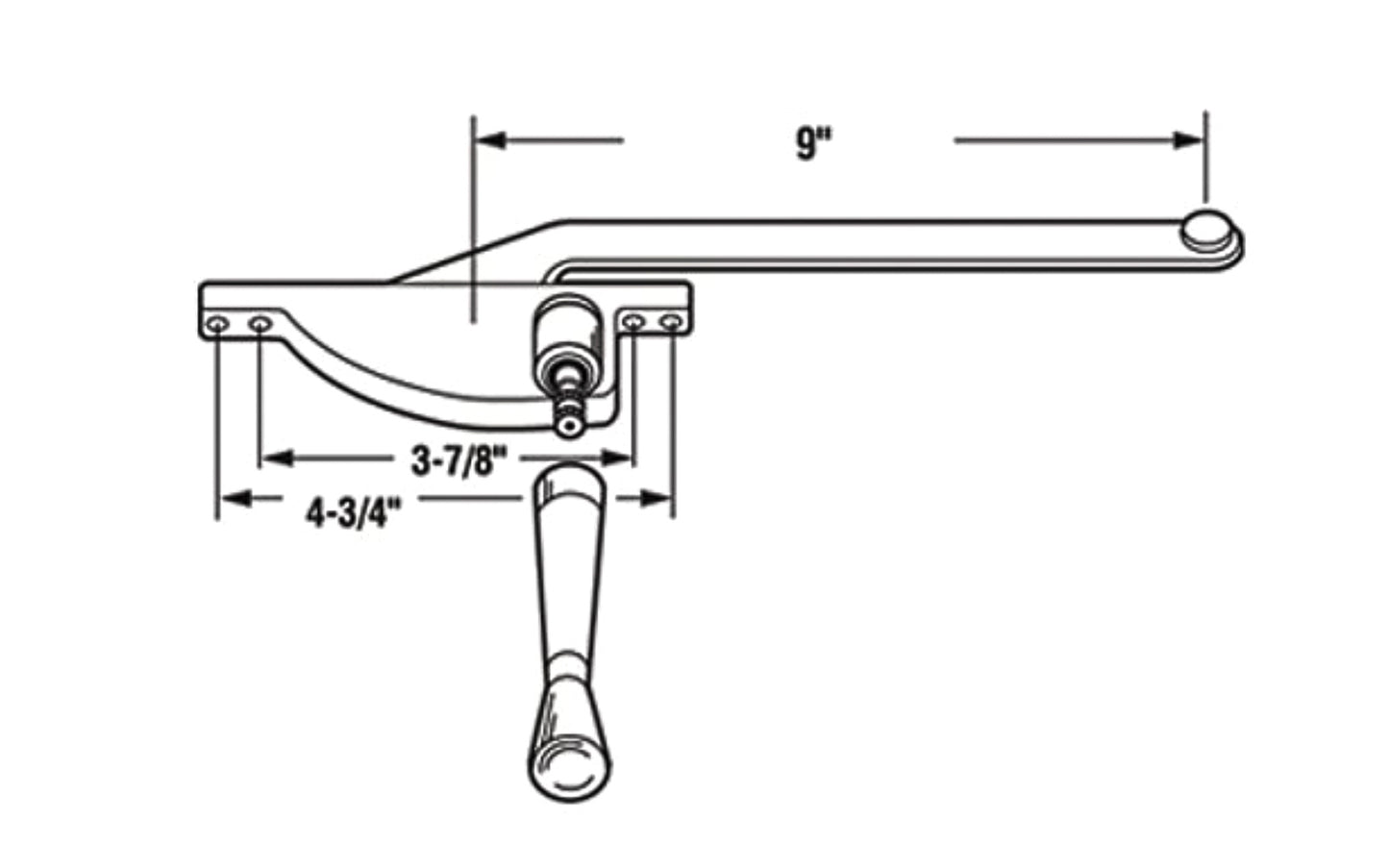 Left-Hand Teardrop Type Casement Operator