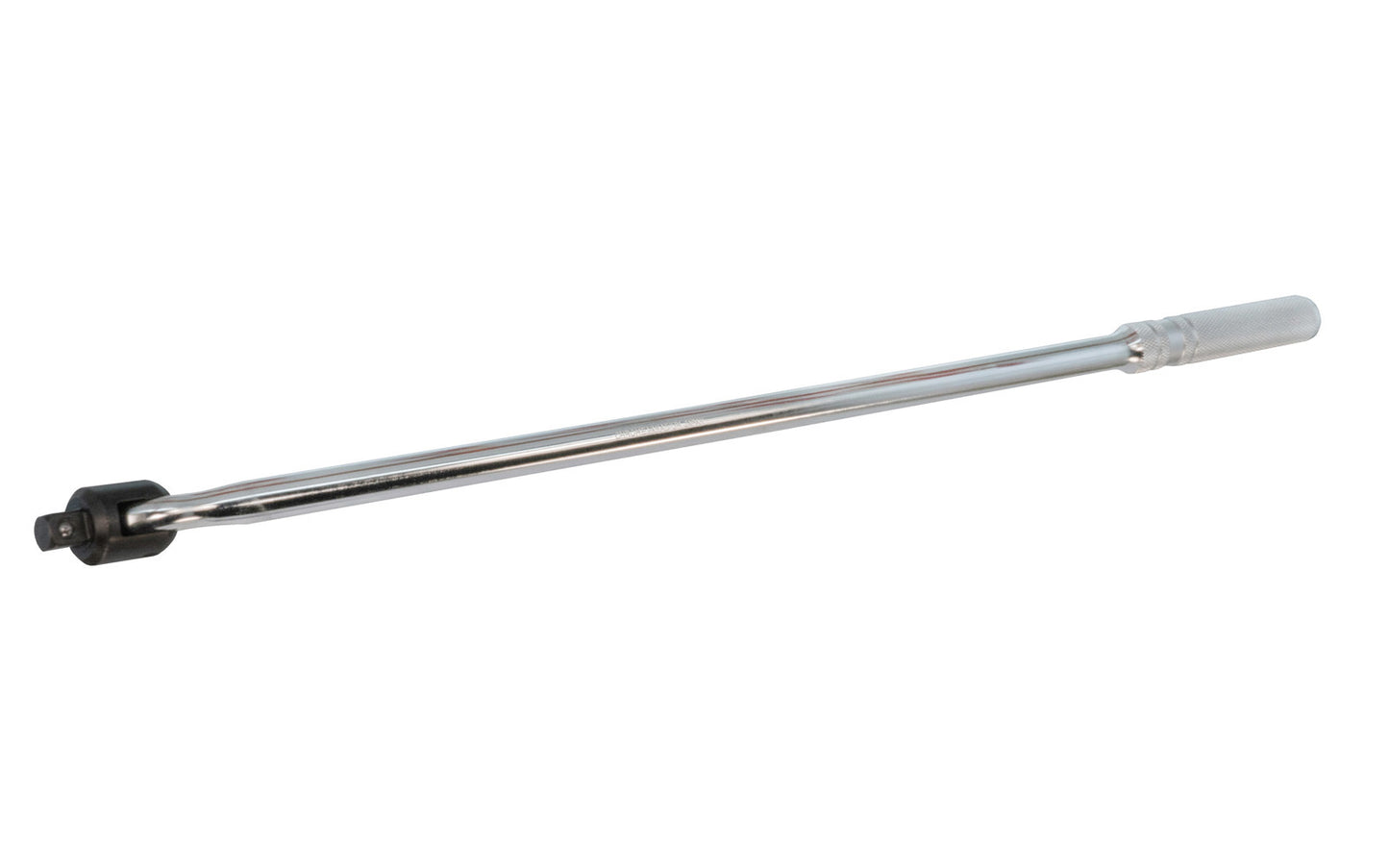 This 24" Breaker Bar Handle 1/2" Dr with Flex Head is made of Chrome Vanadium Steel with an etched steel handle for a good grip. 24" overall length. 1/2" drive. Flexible head. Made in Japan.