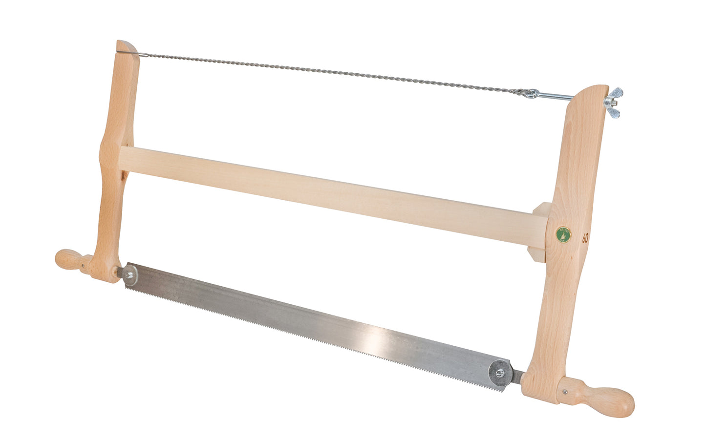 Made in Germany · Model No. 271-600 ~ A special frame saw "Crosscut Saw" made by Ulmia in Germany. Medium saw teeth with slight push-to-cut orientation for fine & precise cuts, cross cutting tenons & sawing dovetail tenons - 4044637102047 - 9 TPI - 600 mm blade - Made of Swedish steel - Set & sharpened - Web Saw