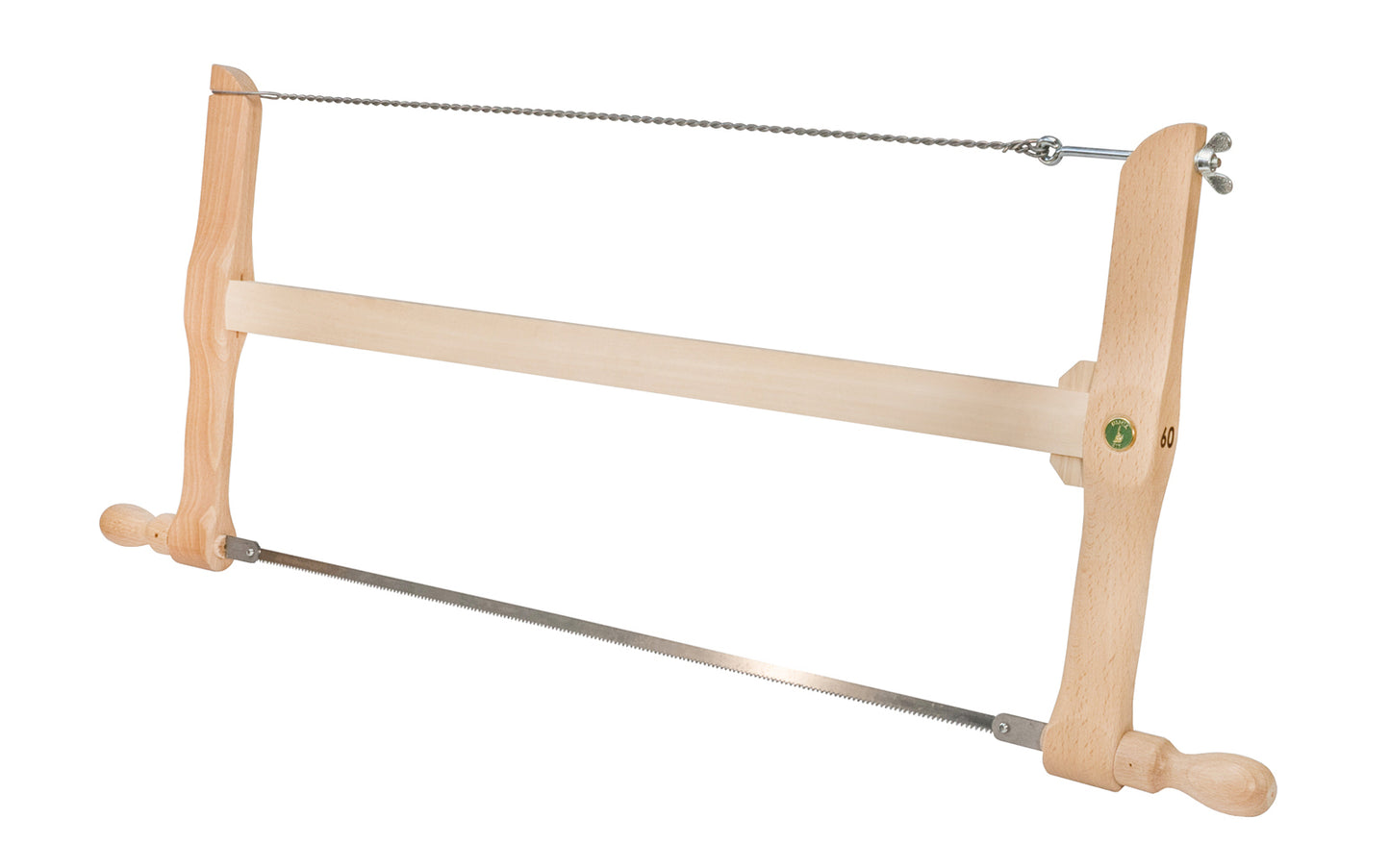 Made in Germany · Model No. 272-600 ~ A special frame saw "Turning Saw" made by Ulmia in Germany. Medium saw teeth with slight push-to-cut orientation for fine & precise cuts - 4044637102016 - 10 TPI - 600 mm blade - Made of Swedish steel - Set & sharpened - Web Saw - Medium Teeth - Frame Saw