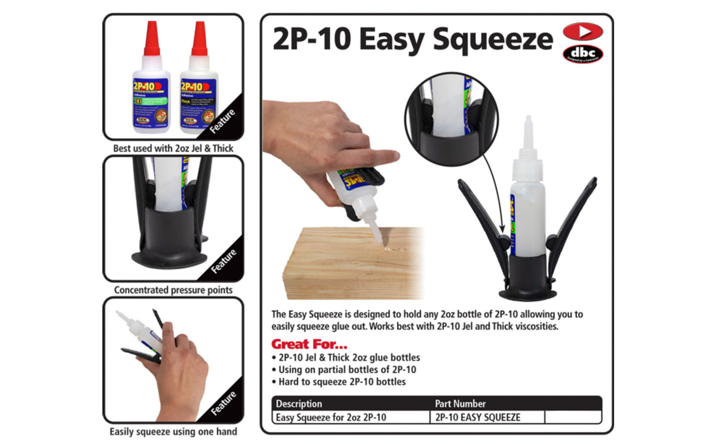 FastCap 2P-10 Easy Squeeze