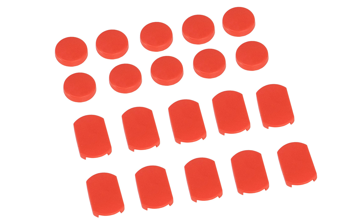 These Bessey Clamp Pads for TG4.5 Series ~ 10 Sets (No. 3101395) are soft plastic caps for non-slip, gentle clamping. Fits on upper & lower parts of clamps. 091162001240