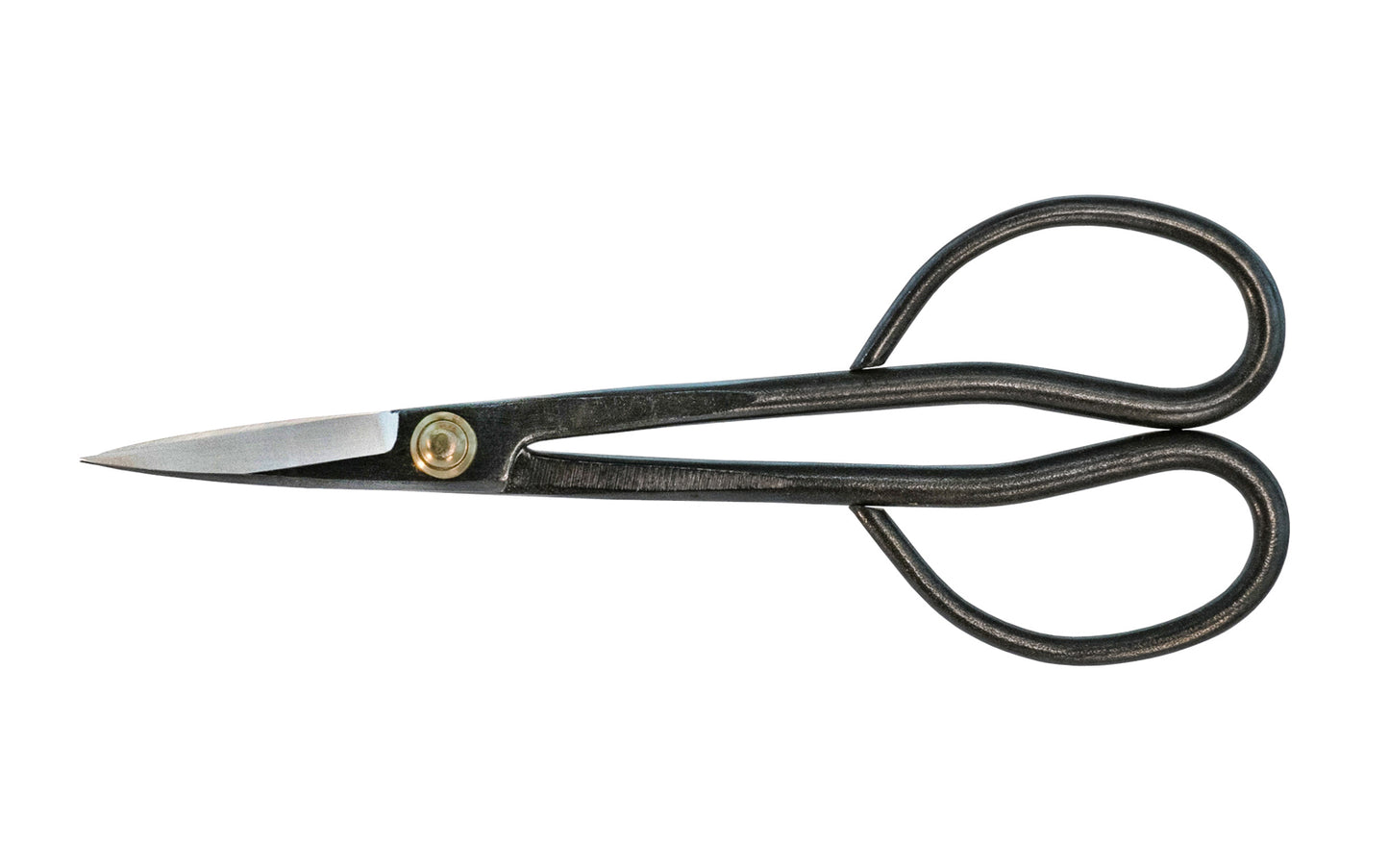 These Japanese Koeda-Kiri Hasami Shears are high quality snips great for Bonsai, bud cutting, floral thinning, & multi-purpose outdoor garden work. The body is long & narrow. Very good for trimming inside dense foliage. Made of high carbon steel, the cutting edges are sharp & cut nicely. Bonsai Snips. Made in Japan.