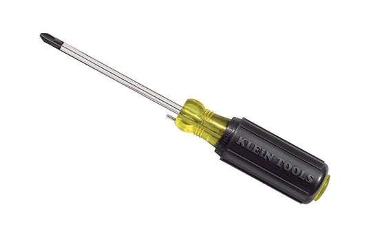 Klein's No. 2 Wire Bending 4" Shank Phillips Screwdriver 603-4B features a metal stud that offers a convenient & easy way to bend, loop & connect solid wire when installing outlets & switches. Bends 10, 12 & 14 AWG wire. No. 2 Phillips - 4" shank. #2 Phillips Klein Tools Wire Bend Screwdriver. 092644850530