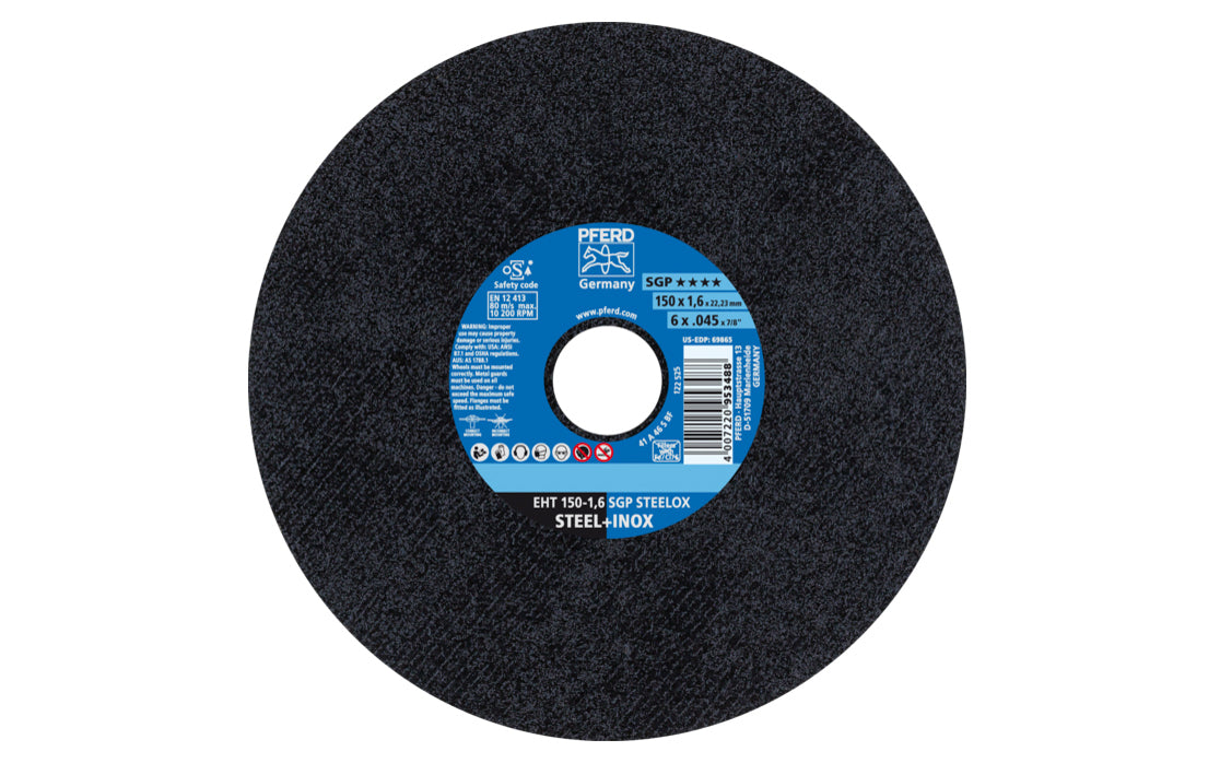 200 Pack 6 X .045 X 7/8 Cut-Off Wheels - Aluminum Oxide For Stainless Steel & Metal