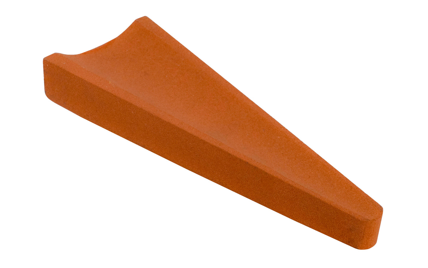 Norton 6" Gouge Stone is shaped for sharpening & lapping inside & outside curved surfaces on gouges & other cutting tools, the Norton India Gouge Stone is ideal for use by woodworkers, mechanics, & artisans. Composed of an aluminum oxide abrasive. 6" length x 2" width x 1" thickness. 614636873053